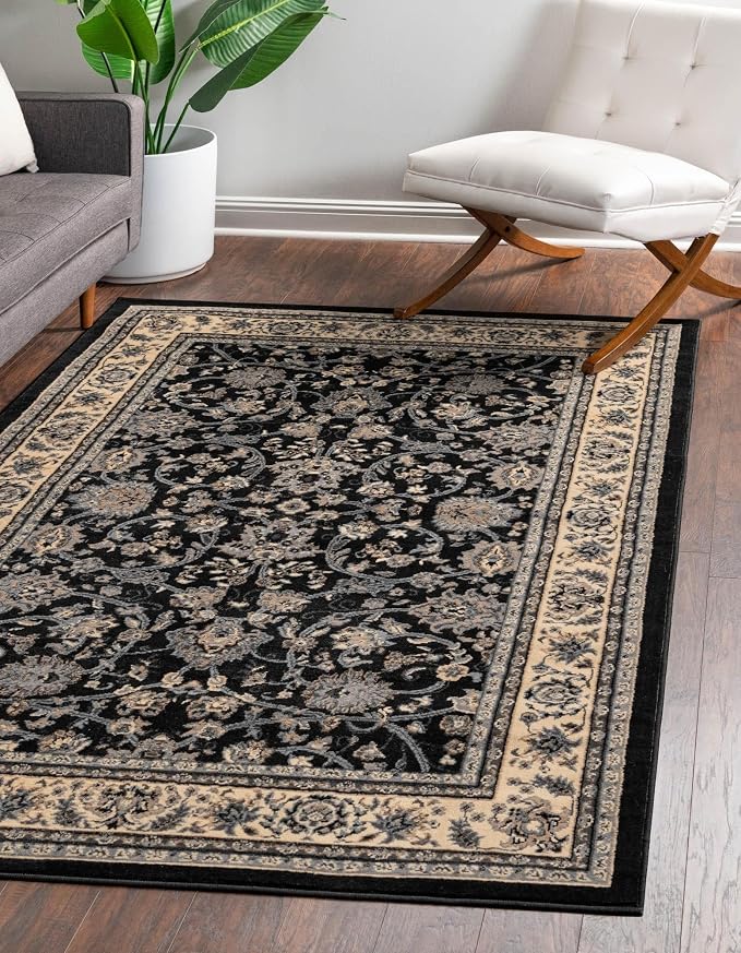 Rugs.com Yasmin Collection Rug – 2' x 3' Black Medium Rug Perfect - Image 2