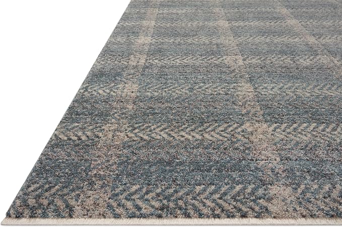 Loloi Angela Rose Ember Collection EMB-03 Blue/Beige 11'-6" x 15'-7" Area Rug - Image 3