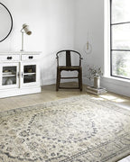 Loloi Teagan Collection TEA-01 Natural/Lt. Grey 5'-3" x 7'-6" Area Rug by Loloi