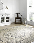 Loloi Teagan Collection TEA-01 Natural/Lt. Grey 2'-8" x 10'-6" Runner Rug by Loloi