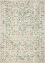 Washable Living Room Rug: 8x10 Boho Floral Soft Area Rug - Image 8