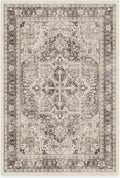 RUGGABLE Washable Vintage Area Rug – Kamran Hazel 4x6, Stain-Resistant by RUGGABLE