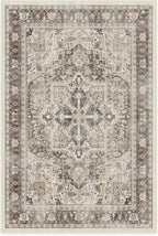 RUGGABLE Washable Vintage Area Rug – Kamran Hazel 4x6, Stain-Resistant by RUGGABLE