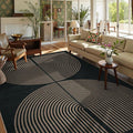 Lahome Modern Rainbow Easy Jute Outdoor Carpet, Washable Rugs 9x12 by Lahome