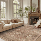 vivorug 9x12 Area Rugs for Living Room, Non Slip Machine Washable Vintage Rug - Image 3