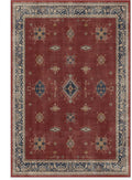 RUGGABLE Washable Vintage Area Rug – Verena Amber Red 6x9, Stain-Resistant by RUGGABLE