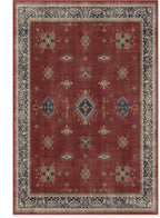 RUGGABLE Washable Vintage Area Rug – Verena Amber Red 6x9, Stain-Resistant by RUGGABLE
