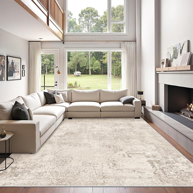Art&Tuft Washable Rugs 6x9, Abstract Area Rugs by Art%26Tuft