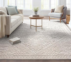 Well Woven Harlow Collection Cloud Medallion Ivory by WellWovenRugs