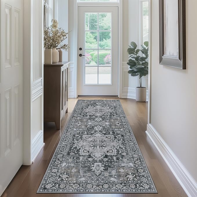 GENIMO 2x5 Runner Rugs for Hallway, Machine Washable Non Slip Vintage Rugs - Image 3
