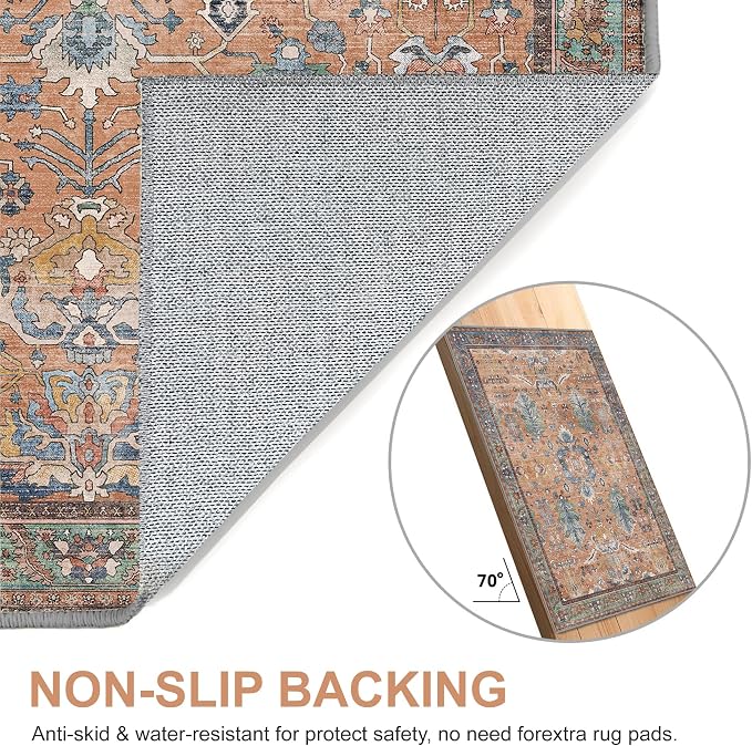 Bavni Runner Rug, Machine Washable Rugs - Image 8