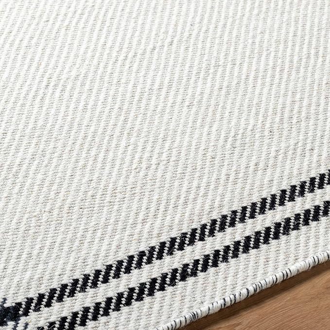 Mark&Day Wool Rugs, 9x12 Janmichael Cottage Light Silver/Black Area Rug - Image 6