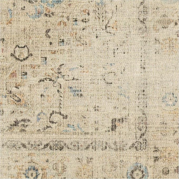 RUGGABLE Washable Vintage Area Rug – Kamran Ivory Opal 10x14, Stain-Resistant - Image 4