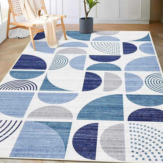 MUJOO 3x5 Rug Washable, Small Throw Floor Carpet Non Slip Soft Indoor Modern by MUJOO