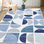 MUJOO 3x5 Rug Washable, Small Throw Floor Carpet Non Slip Soft Indoor Modern by MUJOO