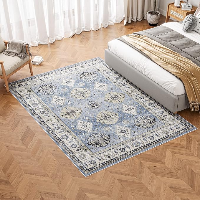 Dripex Washable Area Rug 6x9 Living Room Rug Stain & Water Resistant Foldable - Image 8