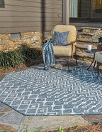 Unique Loom Outdoor Trellis Collection Area Rug - Image 4