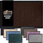 GORILLA GRIP 100% Waterproof All-Season WeatherMax Doormat 35x23, US Designed by GorillaGrip