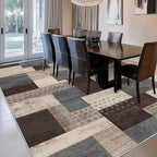 Modern Geometric Patchwork Indoor Area Rug - Image 7