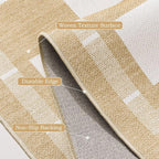 Vasofe 2x6 Runner Rug for Hallway, Washable Checkered Jute Rugs, Outdoor Indoor - Image 7