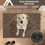 COSY HOMEER Door Mat 20”x32”, Absorbent Dirt Trapper Entryway Rugs, Non-Slip - Image 2