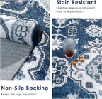 VK VK·LIVING Round Washable Rug 5'Ft Vintage Machine Washable Area Rugs - Image 3