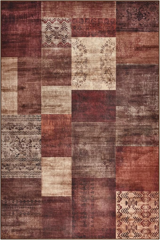 Tepook Modern Area Rug for Living Room, 8x10 Geometric Large Rugs for Bedroom - Image 8