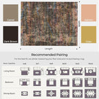 Kokia Abstract Area Rugs 9x12 Bedroom Washable Decor Low Pile Non-Slip - Image 3