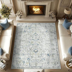 jinchan Kalen Area Rug 9x12 Washable Living Room Rug Vintage Indoor Large Floor - Image 8
