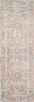 Loloi Skye Collection SKY-01 Blush/Grey 6'-0" x 6'-0" Round Area Rug - Image 11