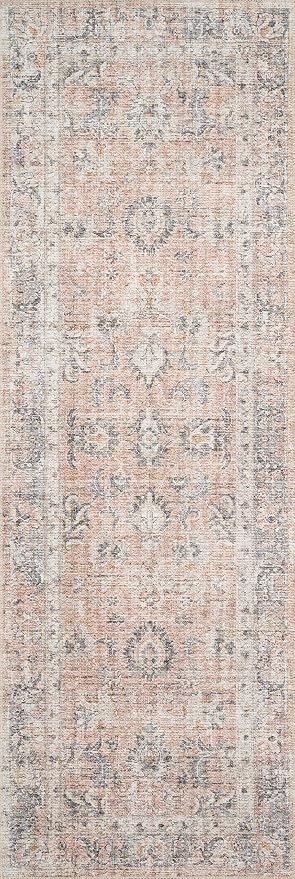 Loloi Skye Collection SKY-01 Blush/Grey 2'-6" x 10'-0" Runner Rug - Image 12