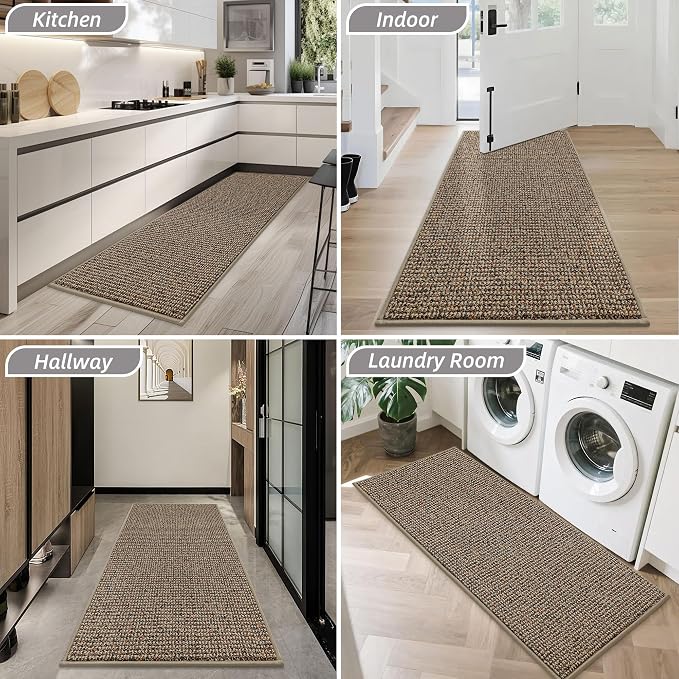 BEQHAUSE Dirt Trapper Door Mat 20" x 48", Non-Slip Washable Doormats Entrance - Image 8