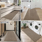 BEQHAUSE Dirt Trapper Door Mat 24" x 60", Non-Slip Washable Doormats Entrance - Image 8