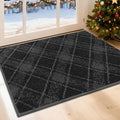 COSY HOMEER Plaid Door Mat 24" x 36", Dirt Trapper Entryway Rugs, Non-Slip by COSYHOMEER