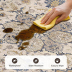 GENIMO 8X10 Area Rugs for Living Room, Machine Washable Vintage Floor Cover - Image 3
