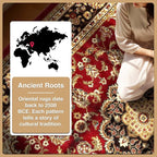 Well Woven Barclay Collection Medallion Kashan Red 8x10 Area Rug - Image 7