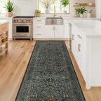 Dark Green 2'6" x 10' Runners for Wide Hallways Non Slip, Extra Long 10ft Floor - Image 3