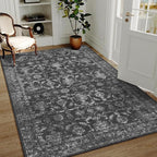 3x5 Washable Area Rugs for Living Room, Vintage Boho Large Rug for Bedroom - Image 3