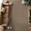 Easy Jute Rugs 8x10 Herringbone Natural Color Living Room Indoor Outdoor Area by Unknown