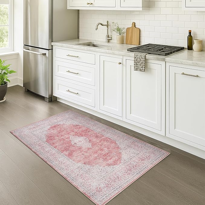 Fame Rugs Turkish Rug. Washable Vintage Oriental Antique Inspired Traditional by FameRugs