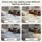 Bavni 3x5 Area Rug for Living Room Bedroom, Washable Boho Print Vintage - Image 9