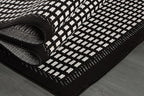 Beverly Rug Micro Loop Area Rug Black/White 6x9 Geometric Modern Luxury Zebra - Image 8