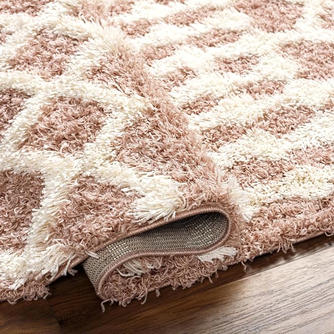 Livabliss Hapsburg Moroccan Shag Area Rug, Dusty Pink - Image 5