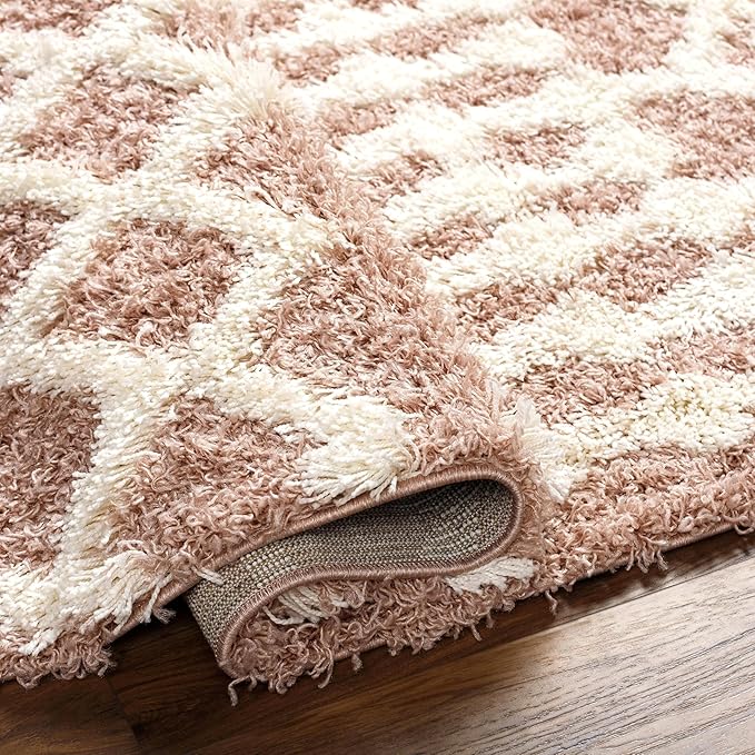 Livabliss Hapsburg Moroccan Shag Area Rug, Dusty Pink - Image 5