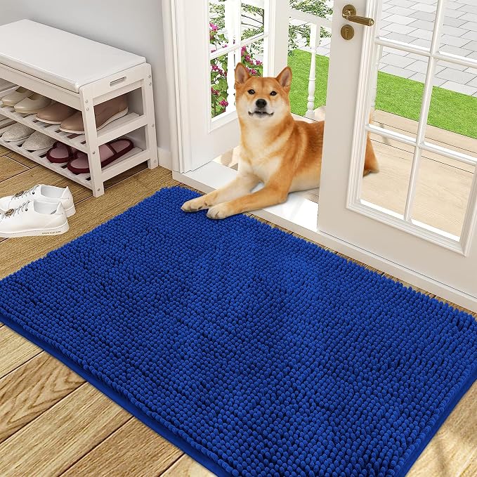 OLANLY Dog Door Mat for Muddy Paws 48x30, Absorbs Moisture and Dirt, Absorbent by OLANLY