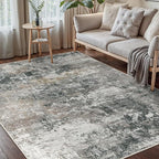 GENIMO Washable 5x7 Area Rugs for Living Room, Non Slip Modern Abstract Rug - Image 4