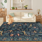DUKINO 9x12 Rug, Washable Animal Living Room Rug - Image 2