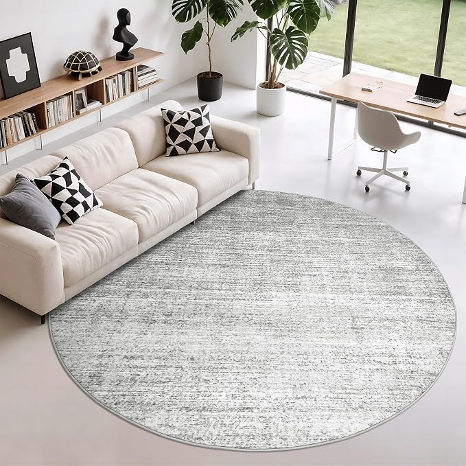 Valenrug Washable Round Area Rugs 6x6 by Valenrug