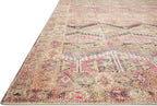 Loloi Layla Collection LAY-17 Pink/Lagoon 3'-6" x 5'-6" .13" Thick Accent Rug - Image 4