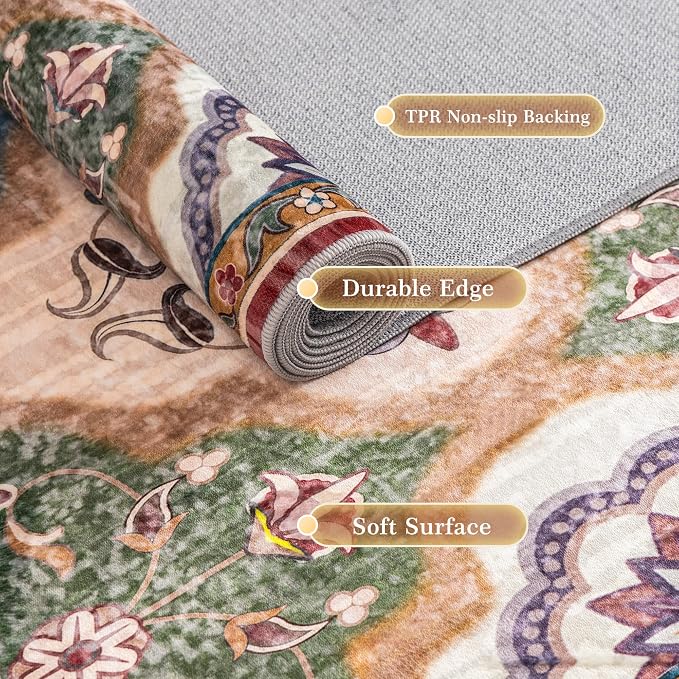 EnHomee Area Rugs 5x7, Soft Washable Rugs - Image 5